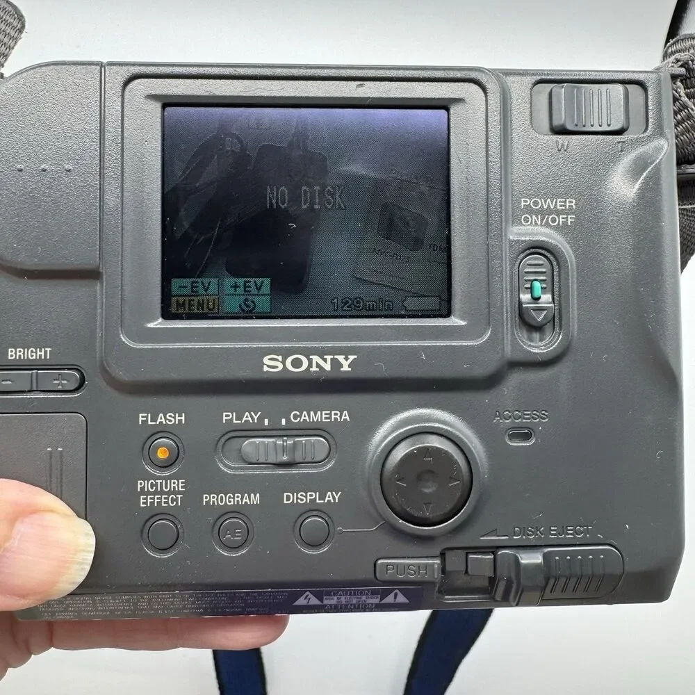 Sony Mavica MVC-FD75 Digital Camera 10x Zoom Tested Working Kit